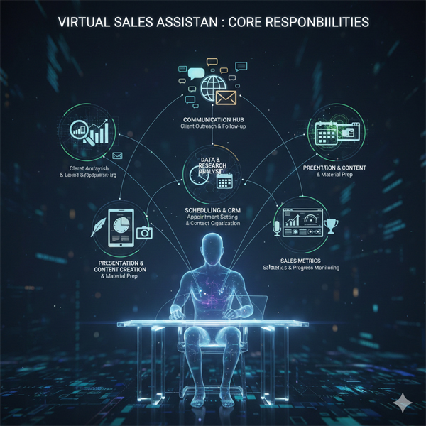 Core Responsibilities of a Virtual Sales Assistant