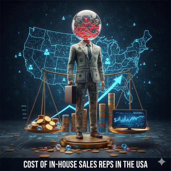 Cost of In-House Sales Reps in the USA