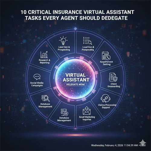 10 Critical Insurance Virtual Assistant Tasks Every Agent Should Delegate
