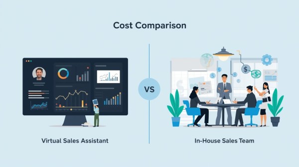 Cost Comparison Virtual Sales Assistant vs In-House