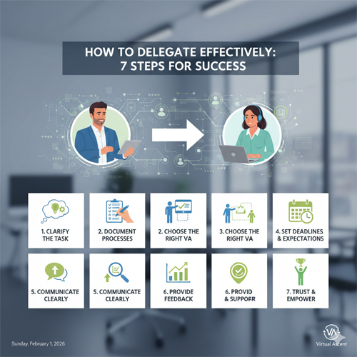 How to Delegate Effectively to Your Virtual Assistant: 7 Steps for Success
