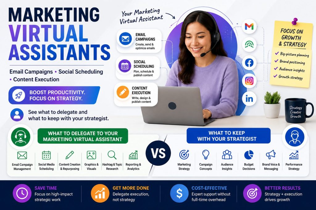 Virtual Assistant for Marketing: Email, Social Media, and Content Support