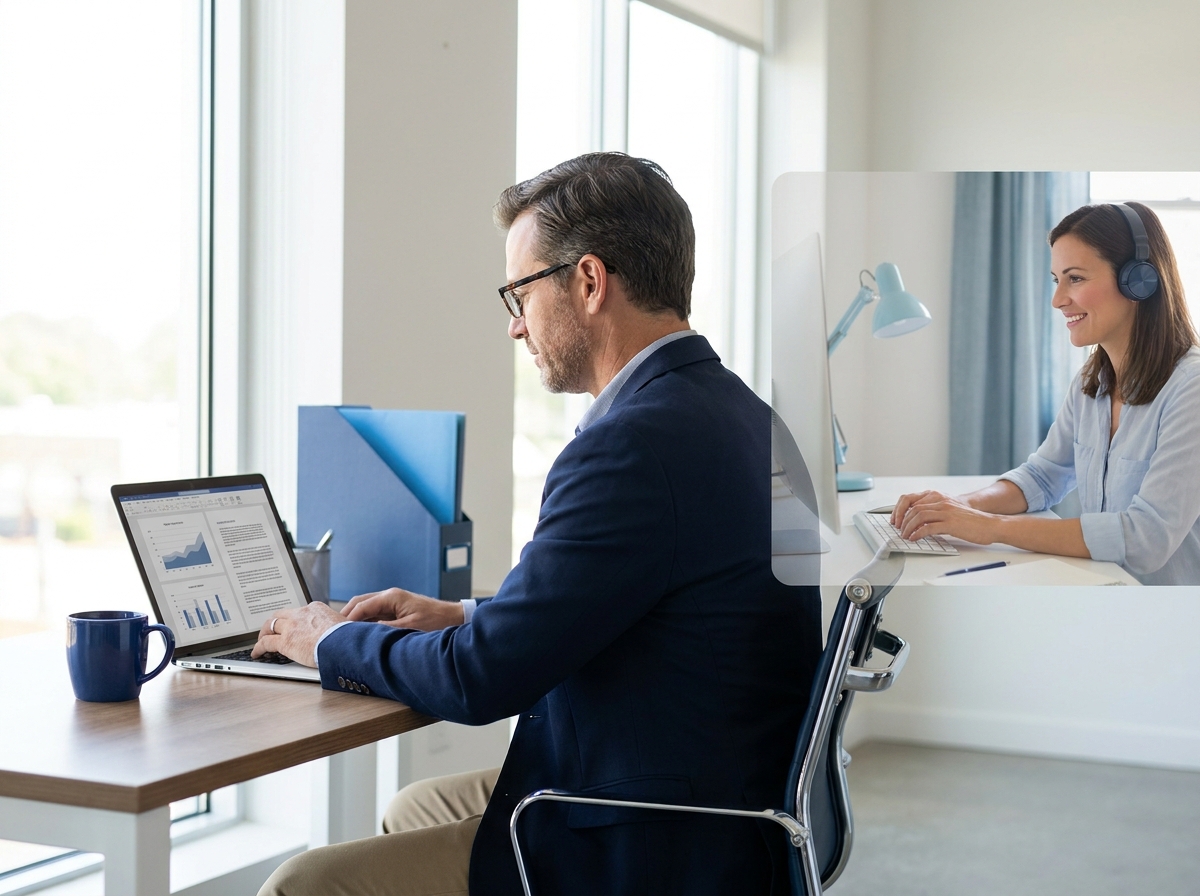 Allstate insurance virtual assistant reviewing policy documents